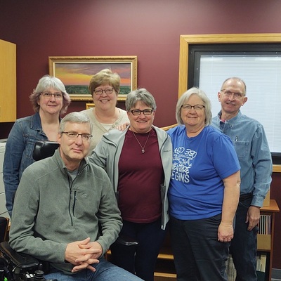 Library Board Members with STEP President Marceil Hasenkamp