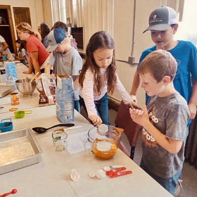 We do lots of cooking at the Academy.
