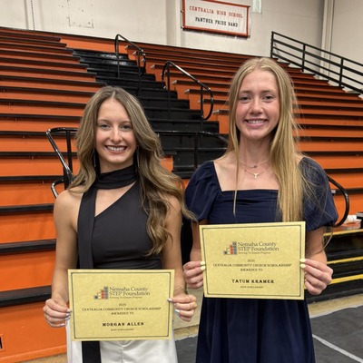 2025 Scholarship Recipients Morgan Allen & Tatum Kramer