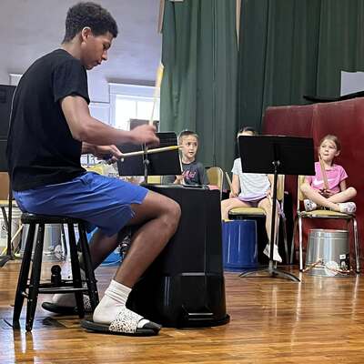 Summer #3 also had bucket drumming to popular music.