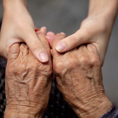 Holding the hands of the one you love