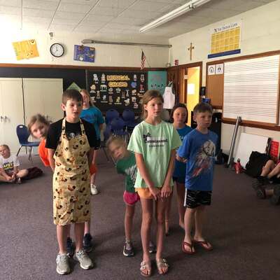 Our first camp had art, theater, and music. We learned a song & choreography from The Sound of Music